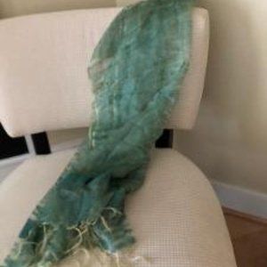 raw silk scarf